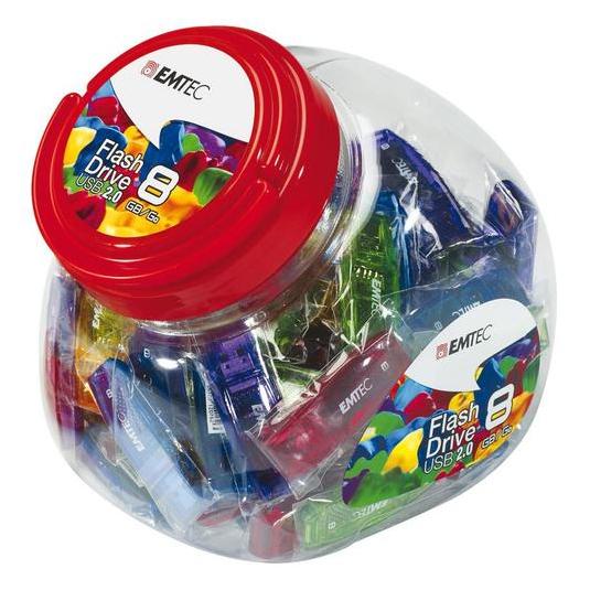 Emtec USB-Stick 32 GB C410 USB 2.0 Candy Jar 80 pcs. (32 GB, USB-A) (ECMMD32GC410JAR)