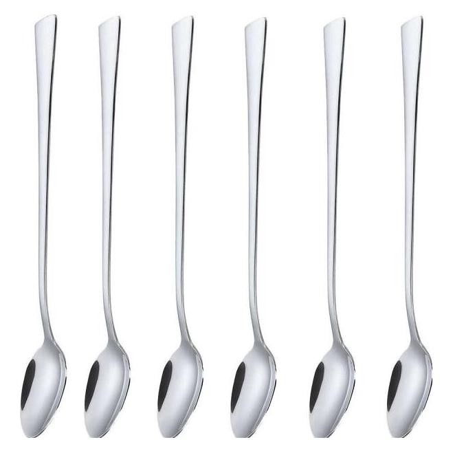 King KingHoff ŁYŻECZKA KOKTAJLOWA 6 szt. DO LATTE DESERÓW KH-1341 połysk (6 Stk., Besteck Set) (KH-1341)