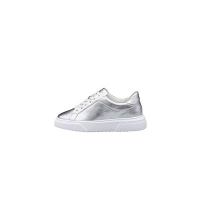 Sneaker LLOYD "GRACE", Damen, Gr. 38, silber, Leder, unifarben, Basic, Schuhe Sneaker, mit herausnehmbarem Fußbett
