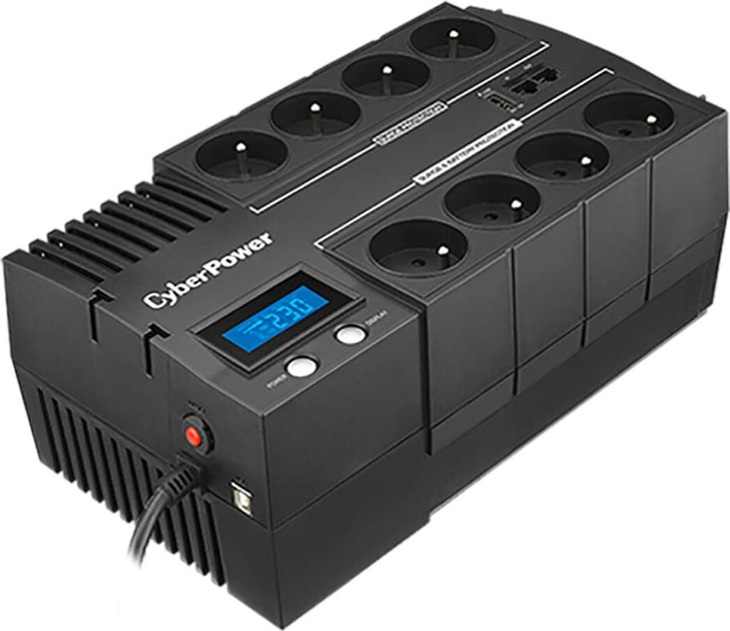 CyberPower BR700ELCD-FR Line-Interactive Uninterruptible Power Supply (UPS) 0.7 kVA 420 W met 8 AC-uitgangen