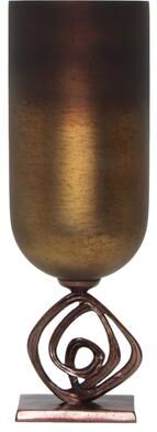 Sagebrook Home Glass Urn With Metal Stand
