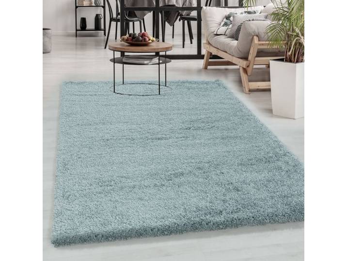 Carpetsale24 Tapis Shaggy unicolore Bleu Tapis 240x340 cm Tapis Salon Chambre Doux à Poils Longs