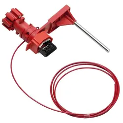 Brady, Zubehör Maschine, Kleine Universal-Ventilabsperrung mit beschichtetem Kabel und Blockierstab (1 Set) (051394)