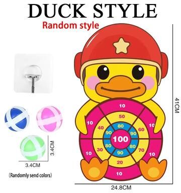 Inspired Finds Montessori Sticky Ball Dart Board Target Game For Kids Ages 4 To 6 duck