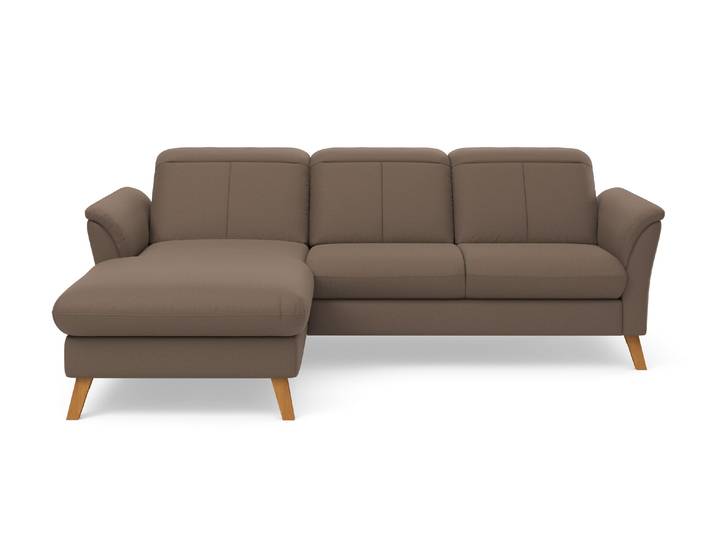 Ecksofa, Braun (Chocco), 245x178 cm, Polyester, Relax-Funktion, Modern, sit&more