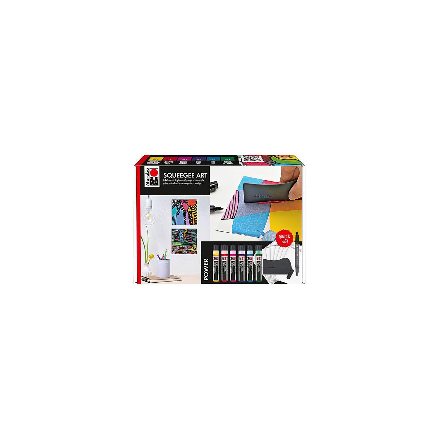 Squeegee Art Set "Trend", 6x 25 ml