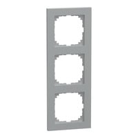 Rahmen dreifach, Thermoplast, senkrecht und waagerecht montierbar, Schutzart IP20 aluminium, Retail