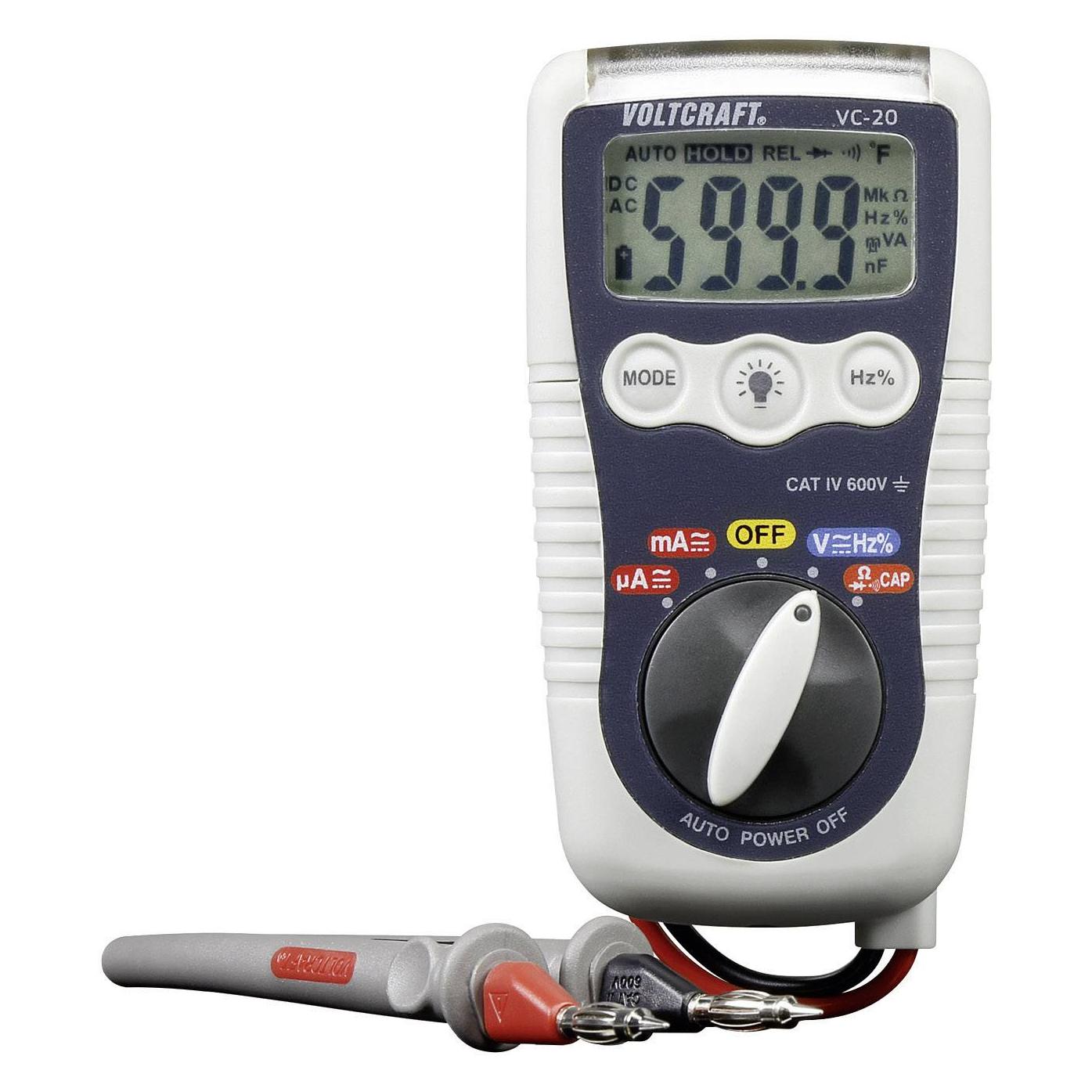 Voltcraft Heavy-Duty Multimeter (CAT IV 600V, Hand-Multimeter) (VC-20)