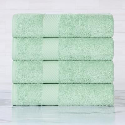 Superior Luxury Solid Highly Absorbent Egyptian Cotton Bath Towel - (Set of 4)