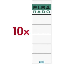 Elba Selbstklebende Rückenschilder »rado« 1004209 weiß, 8 cm