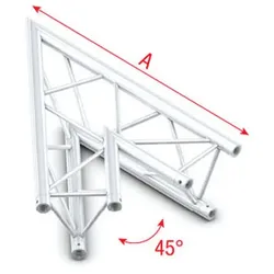 Milos Deco-22 Triangle Truss - Corner ACM19 - 45° corner