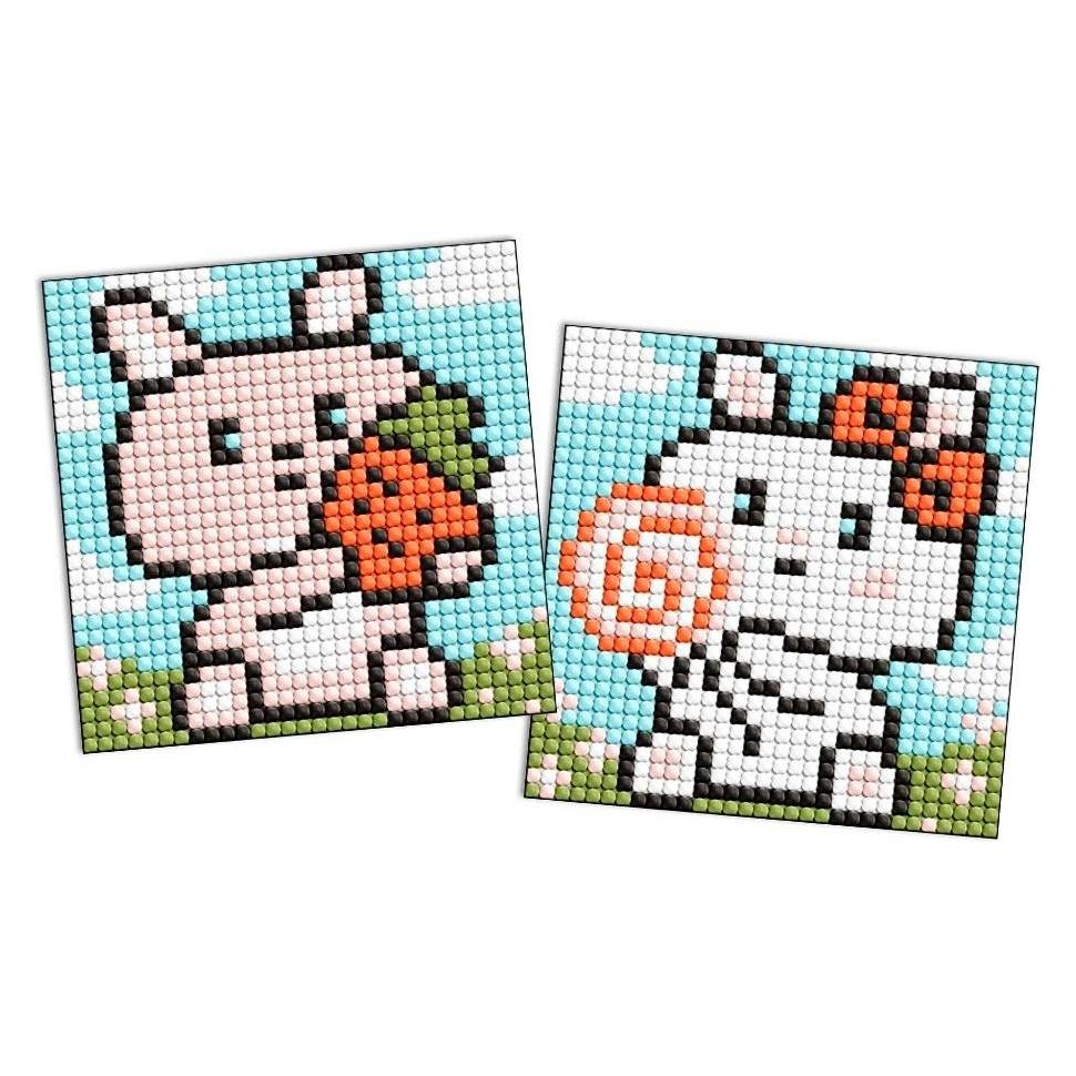 Ideyka Diamond Painting Sticker - Süsse Hasen (AMS1093)