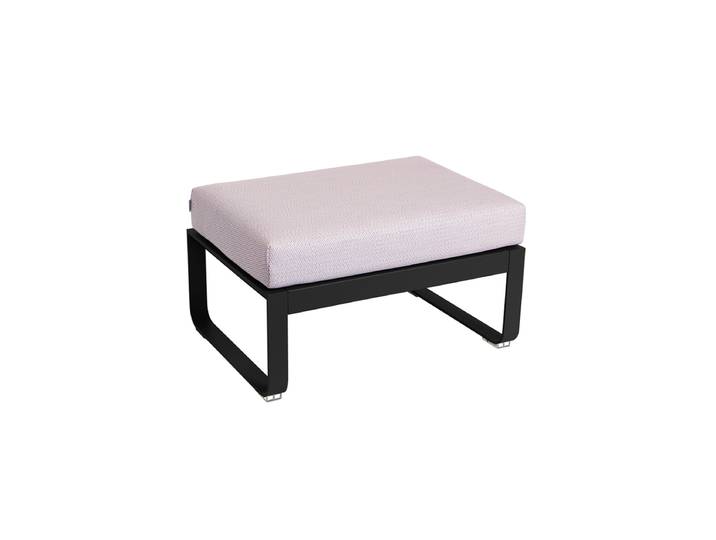 FERMOB BELLEVIE 1-Sitzer-Polsterhocker mit Sitzfläche aus