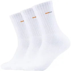 3er Pack camano Baumwoll Sportsocken mit Komfort-Bund 0001 - white 35-38