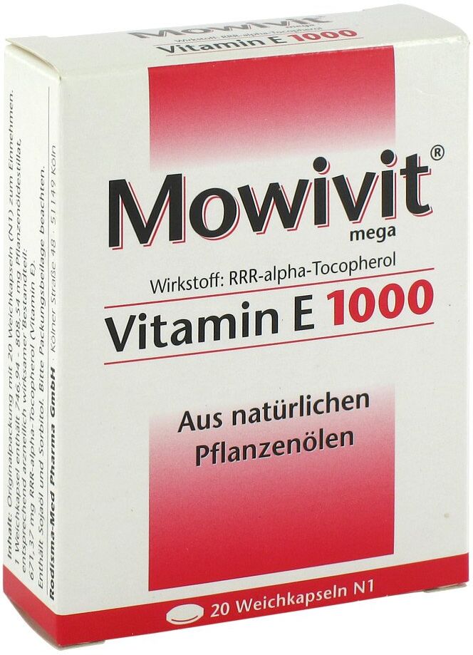 Mowivit Vitamin E 1000 Kapseln 20stk