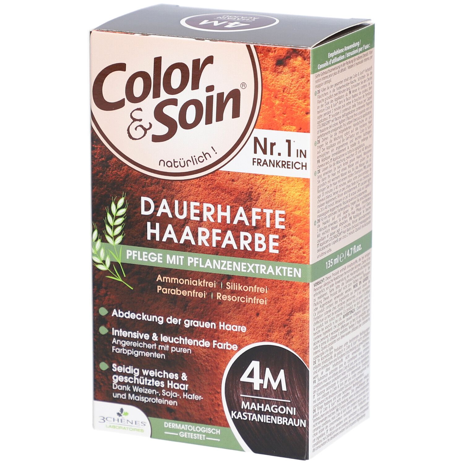 Color & Soin Coloration 4M chât acajou (n) 135 ml Tinktur