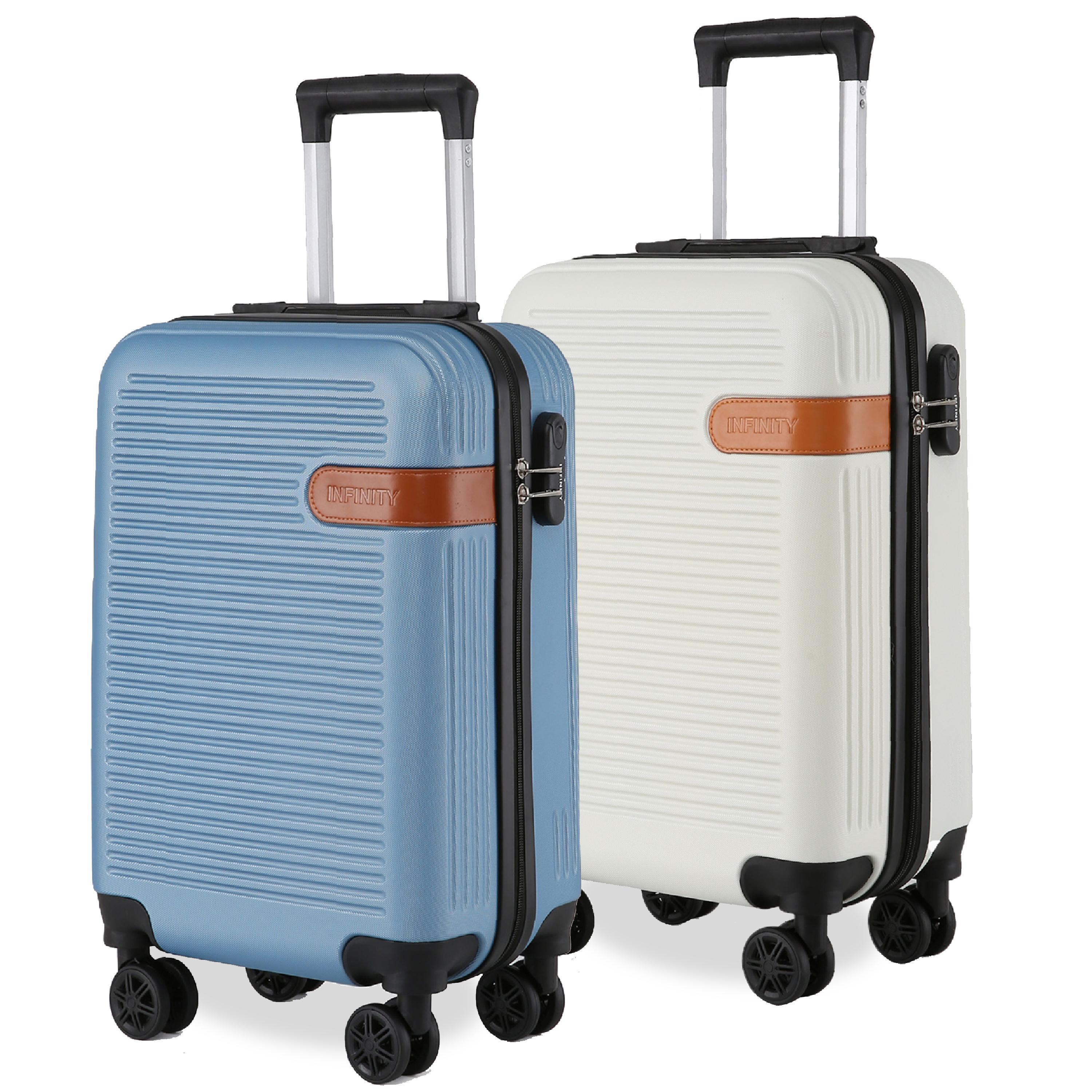 Hartschalenkabine, 36 x 22 x 56 cm, ABS-Koffer, geeignet für Easyjet, Ryanair, Wizzair