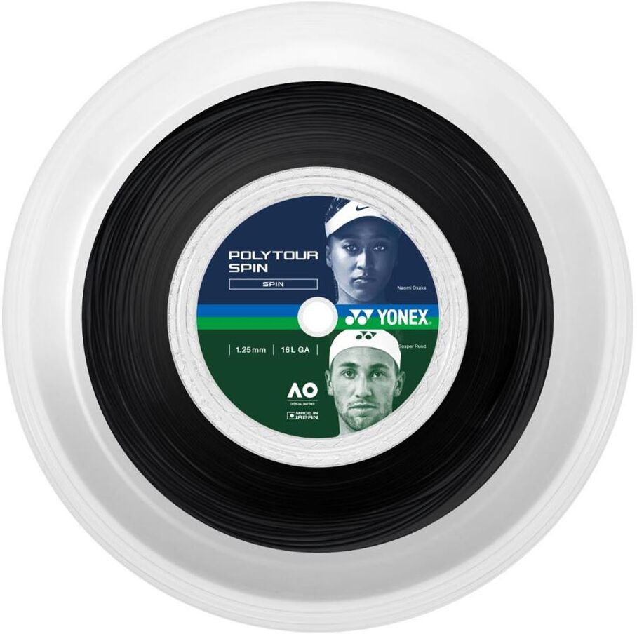Yonex Polytour Spin 120 Reel 200m Black