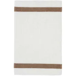 Feiler Handtücher Exclusiv mit Chenillebordüre Gästetuch 30x50 cm | safari - braun