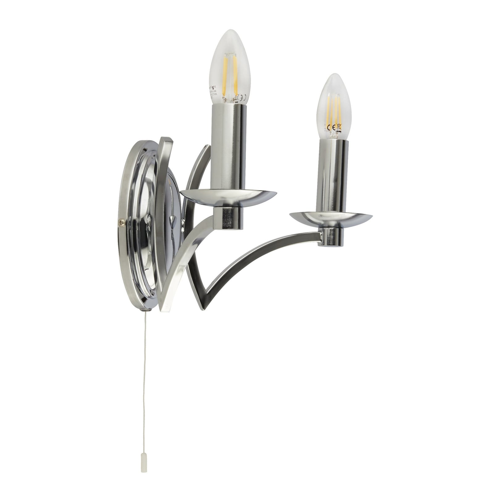 Searchlight Ascot Chroom Wandlamp