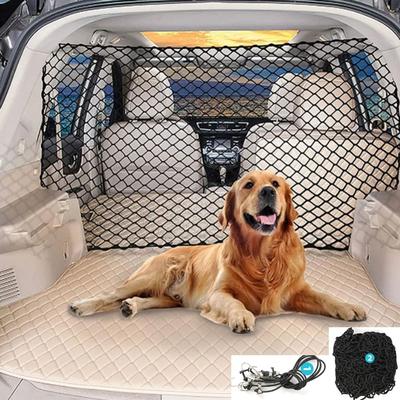Uplift Treasures Universal Pet Car Barrier Net For Dogs Foldable Elastic Safety Fence Universal Pet Car Barrier Net For Dogs Foldable Elastic Safety Fence