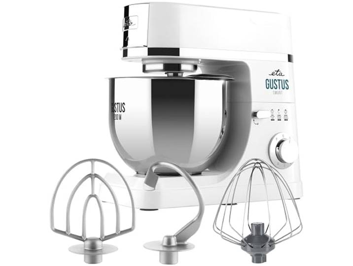 ETA Gustus Smart IV I 1.200W I Küchenmaschine mit Edelstahl-Schüssel I Planetenrührsystem