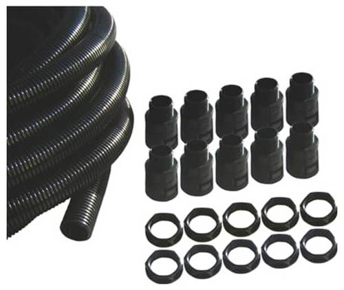 ABB 7TCA296180R0006 CP-AF20A Schlauch, Verschraubung, Gegenmuttern Schwarz 1 Set