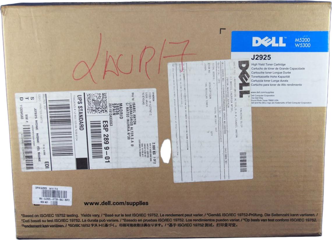 DELL Toner f/ W5300n, 18000 Seiten, Schwarz, 1 Stück(e)