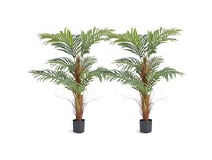 VEVOR 2x Areca Catechu Künstlich 800x800x1219mm Kunstpflanze PE Künstliche Pflanzen Plastikpflanzen im Topf Betelnusspalme Geruchslos Wasserdicht Ideal für Schlafzimmer Arbeitszimmer Wohnzimmer