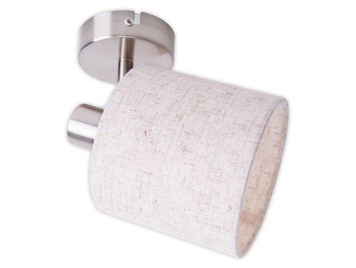 Applique murale\, naturel\, abat-jour en tissu\, 1 flamme\, H 19 cm