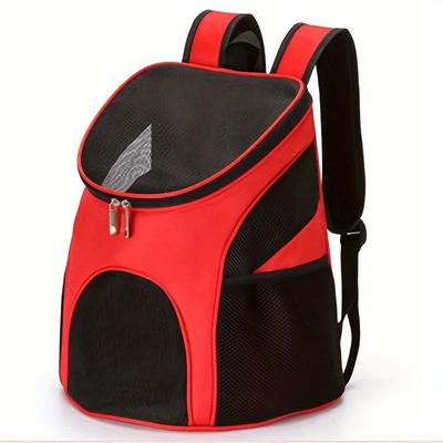 Uplift Treasures Breathable Mesh Dog Carrier Backpack red xl