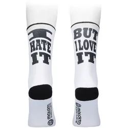 MALDITA BUENA SUERTE Socken Love & Hate | weiß M | 39-40