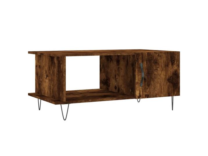 vidaXL Table basse chêne fumé 90x50x40 cm bois composite