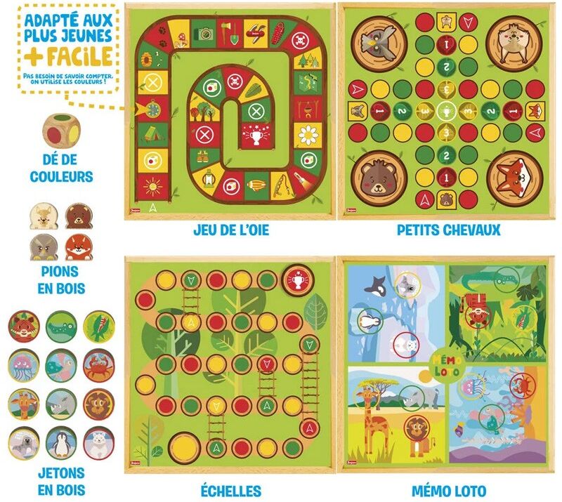 Mon premier coffret de jeux Coffret en bois - Jeujura
