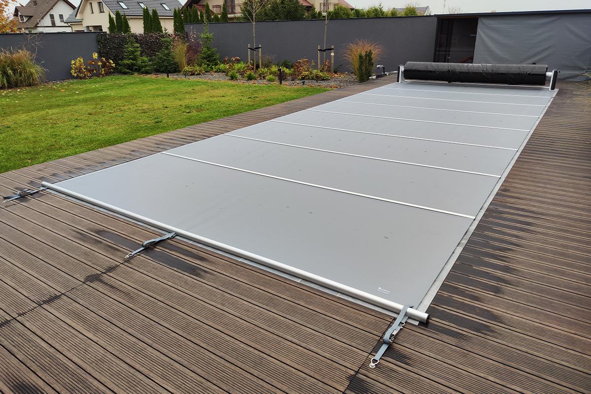 Liderpool Poolabdeckung begehbar Flat Section - Blau . 3,00 x 7,00 m