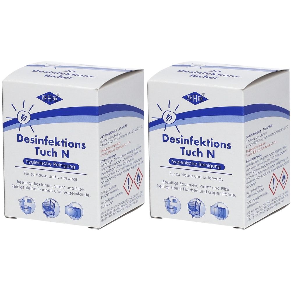 Desinfektionstuch N x2 2x20 St Tücher