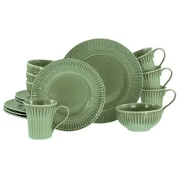 CreaTable Celadon Grün Kombiservice 16-tlg Steinzeug