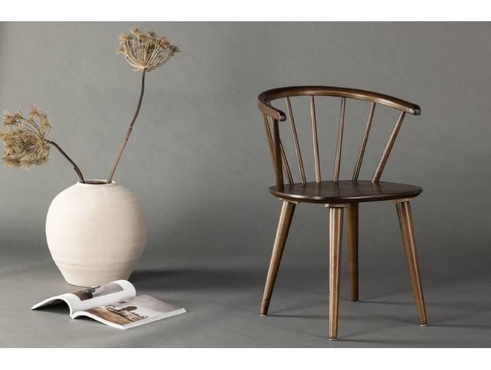 2er Set - Stuhl Belissima, skandinavisches Design in 5 Farben - Braun - Luxusbetten24