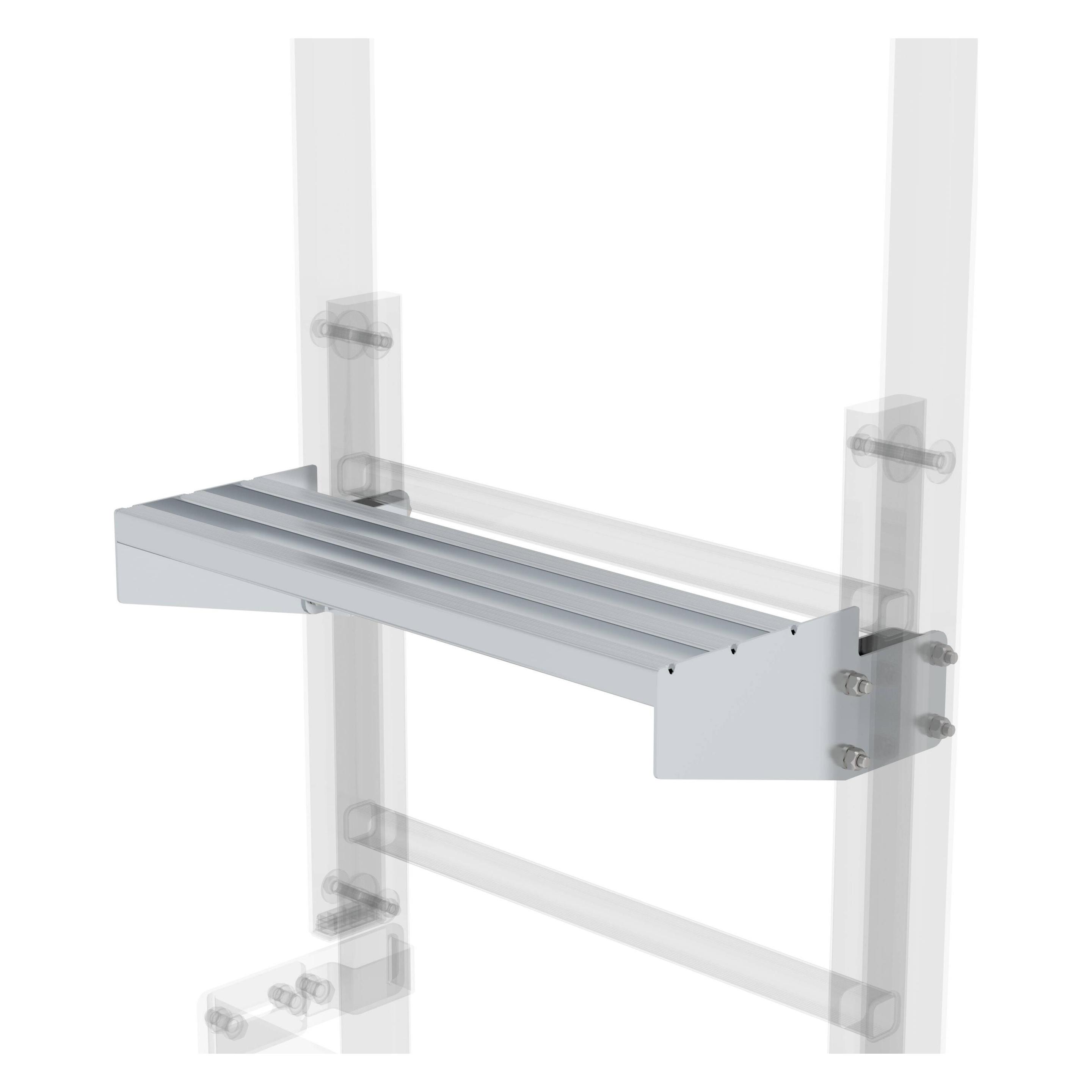 Günzburger Ausstiegstritt Alu blank Spaltmass 200 mm (52 cm) (062968)