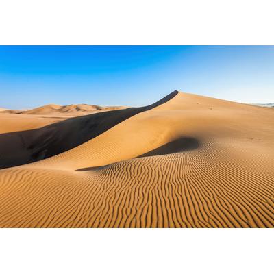 Fototapete PAPERMOON "WÜSTE-NATUR LANDSCHAFT SAND DÜNEN STRAND PYRAMIDEN XXL", bunt, B:3m L:2,23m, Vlies, Tapeten