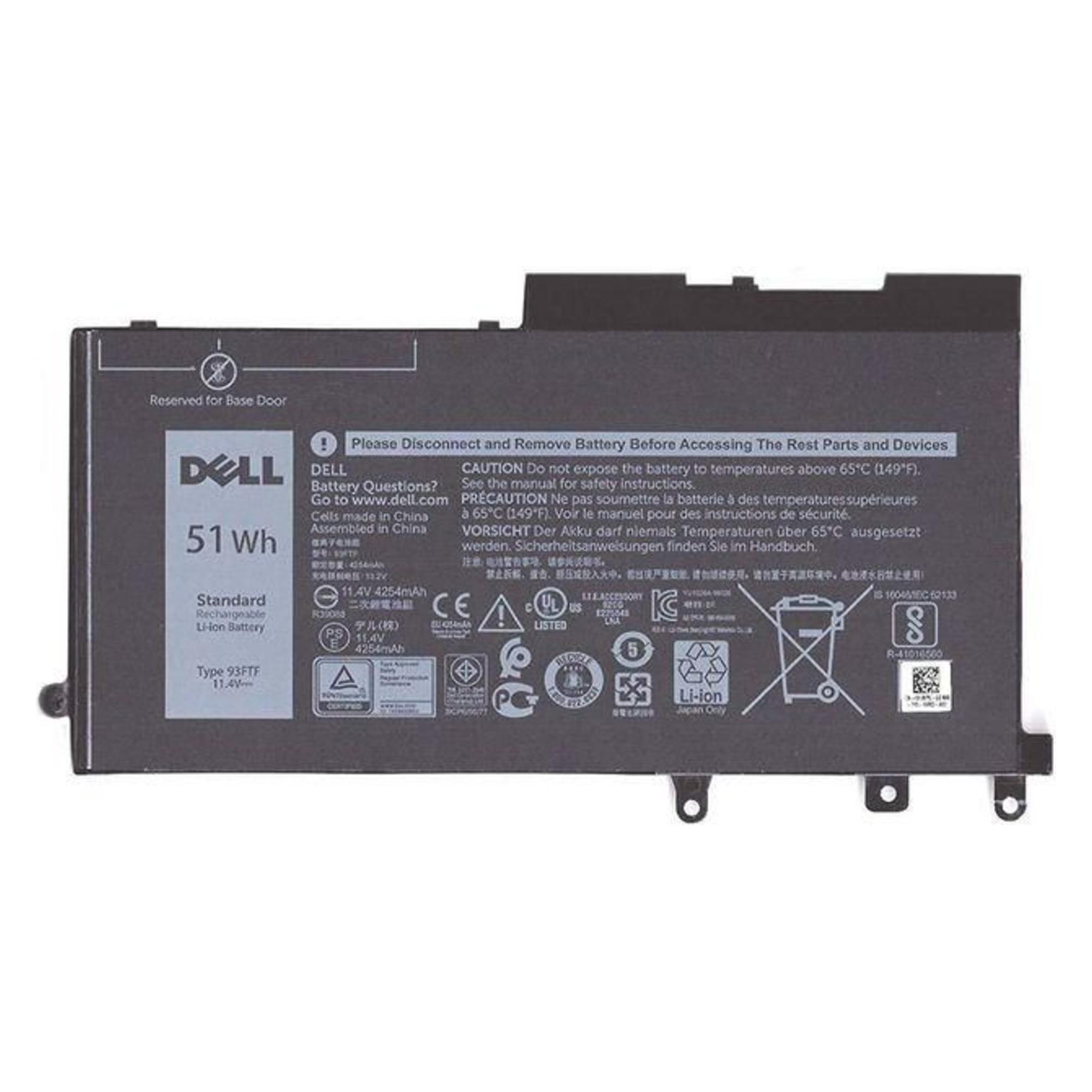 Dell Btry Pri 51whr 3c Lith Byd (3 Zellen, 4250 mAh) (5MVGP)