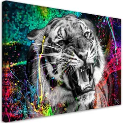 WANDBILD tiger animal natur