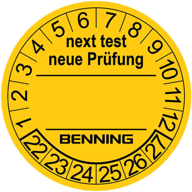 BENNING Badges de test D30mm RL (756212)