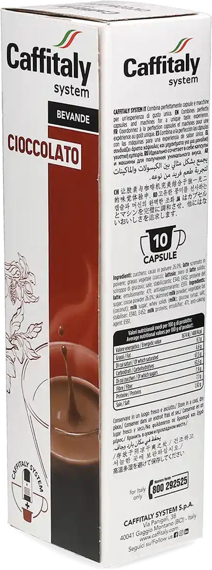 Caffitaly   Chocolat - 10 Capsules de chocolat chaud pour Caffitaly