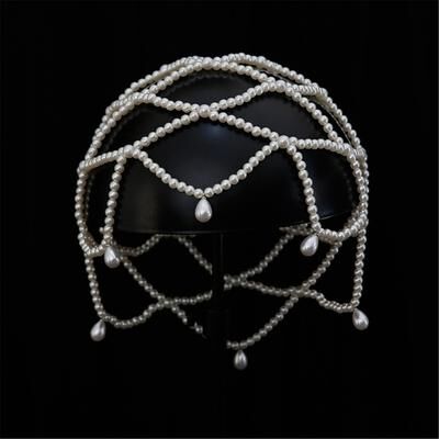 Fabled Fashion Studio Pearl Bridal Headband For Weddings And Photography Pearl Bridal Headband For Weddings And Photography