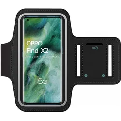 SmartFitness Oppo Find X2 Handy Sport Armband, Smartphone Sportarmband, Schwarz