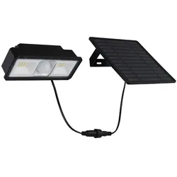 LED Solarleuchte Wandstrahler verstellbar Bewegungsmelder Außenleuchte Gartenlampe Terrassenleuchte, 5W 500lm neutralweiß, BxH 14,2 x 15 cm