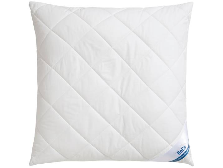 Microfaserkissen BECO BeCo Greenfirst gestepptes Kopfkissen 40x80 & 80x80cm , weiss (weiß), B:80cm L:80cm, Obermaterial: 100% Polyester, Kopfkissen, Microfaserkissen