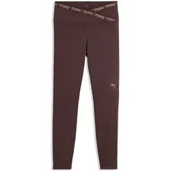 PUMA Damen Tight W Puma Strong Cross Front Tight - HW 7/8, Größe XS in Grau Grau