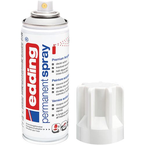 edding 5200 Acrylspray Sprühfarbe verkehrsweiß glänzend